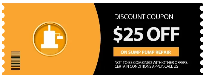 Sump pump repair coupon